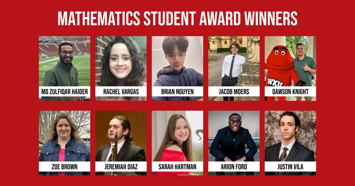 We are excited to be celebrating our Ogden College student award winners! Congratulations to these students from @WKUMath! To see the full list of award winners, visit wku.edu/ogden/math_awa…