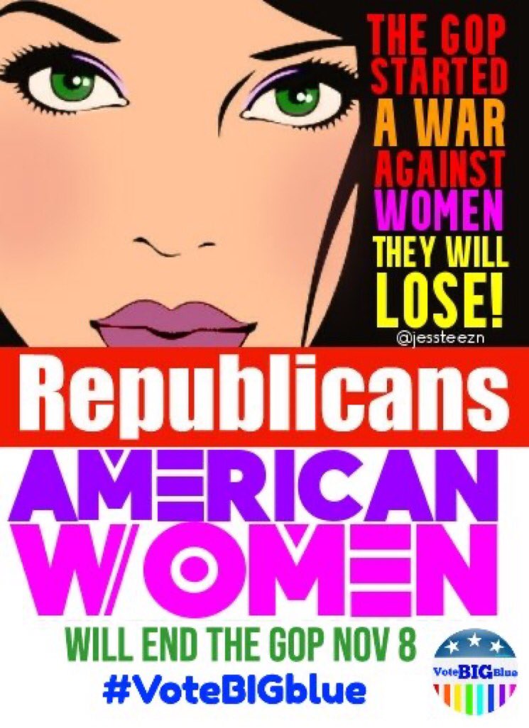WARNING TO GOP: We are NOT your property. This is NOT the 1600’s & we’re NOT going back. We’re focused, determined & pissed off. And we’re coming for all of you! #RoeYourVote 4 Women’s Health #ProudBlue #DemsUnited