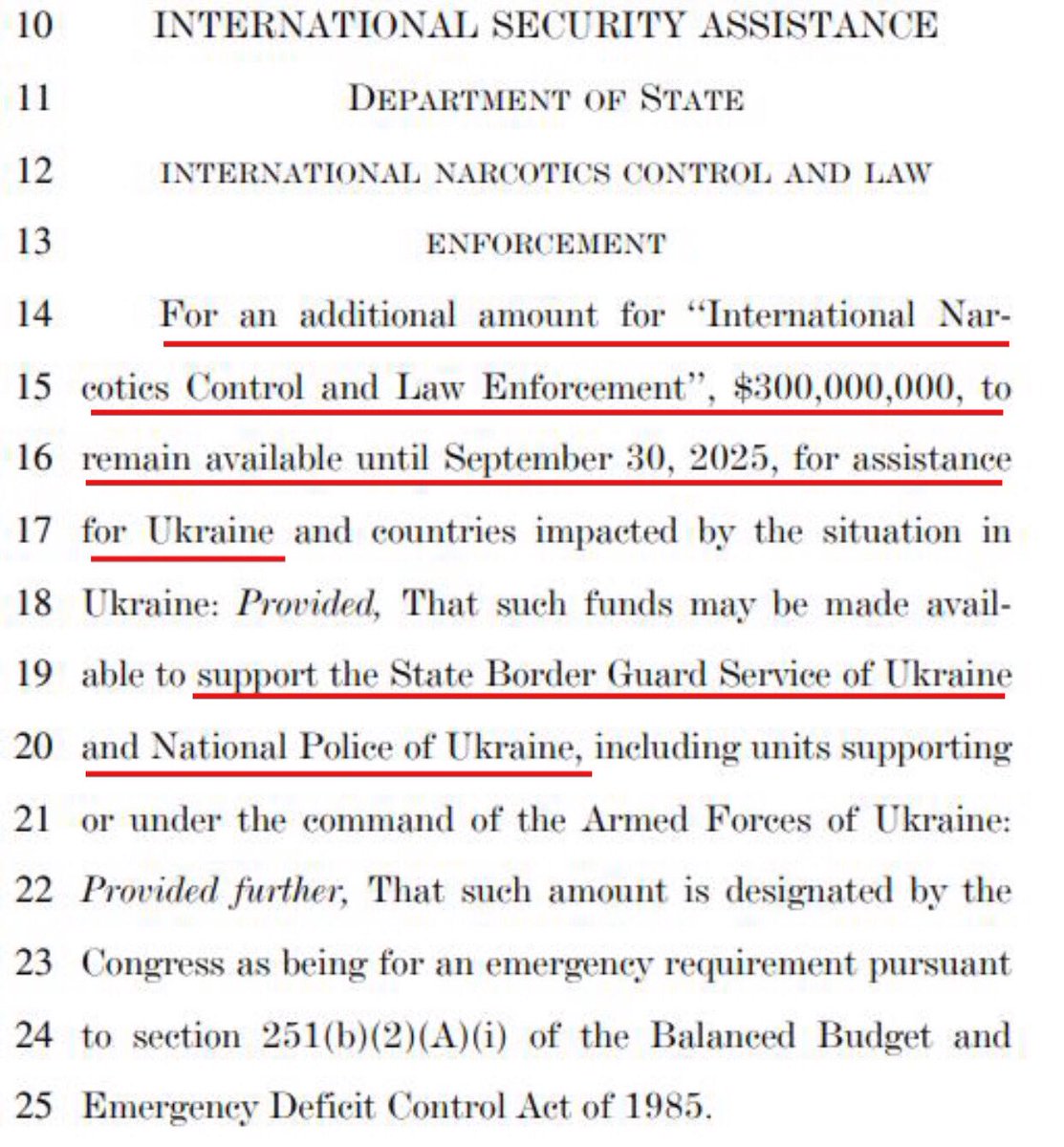 LOOK AT THIS! 

An ADDITIONAL $300 MILLION will go to Ukraine to secure their border, & pay their border police, while our border is WIDE OPEN, and RECEIVES NOTHING!