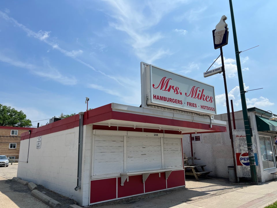 We called Mrs. Mikes in St. Boniface and they're opening tomorrow at 11:30 am! #MagzAndMandy 📸: FourSquare