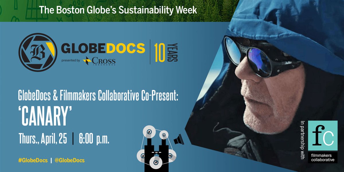 Join @FilmmakersColl + @GlobeDocs as we celebrate Sustainability Week with a free screening of the documentary, CANARY, and short film THE CHELSEA COOL BLOCK. Doors open at 6 PM, and screenings begin at 6:30 PM. trib.al/7MIP8rs #GlobeEvents