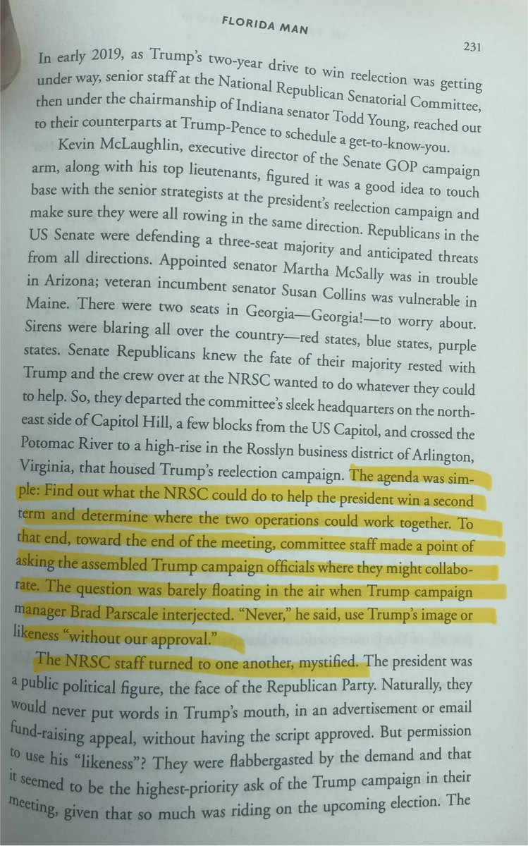 Not the first time Trump has focused on NIL to the detriment of HIS PARTY’s down ballot candidates. From In Trump’s Shadow 👇👇