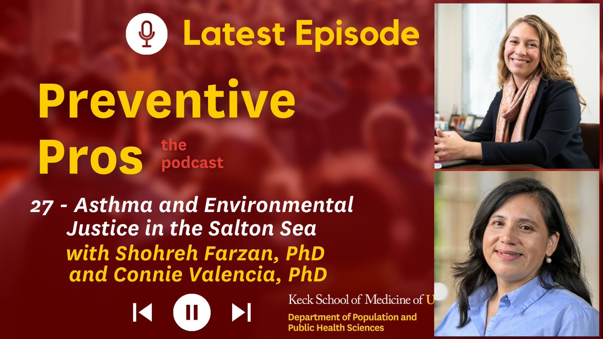 🎙️NEW EPISODE: Environmental health researchers @ShohrehFarzan, PhD, & Connie Valencia, PhD, hosted @NIEHS and their community partners in Imperial Valley to discuss and tackle environmental contributions to negative children's health outcomes. 🎧Listen: bit.ly/3UUdFMf