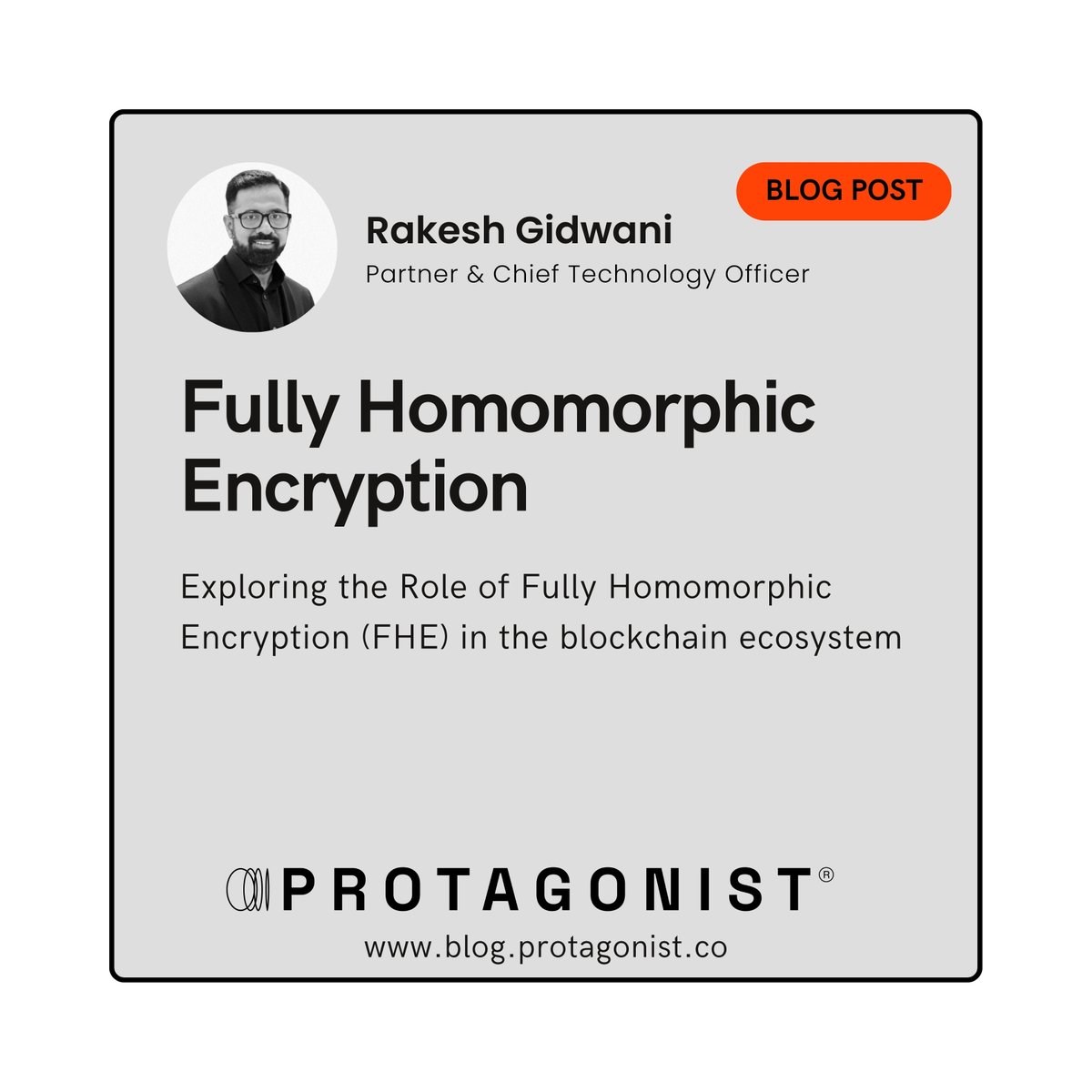 📝 Check out the latest blog post by Rakesh Gidwani @rakeshgidwani on blog.protagonist.co to learn more about how FHE is revolutionizing data security in blockchain! #Blockchain #DataSecurity #FHE #PrivacyRevolution #Encryption #CyberSecurity #Technology #Innovation