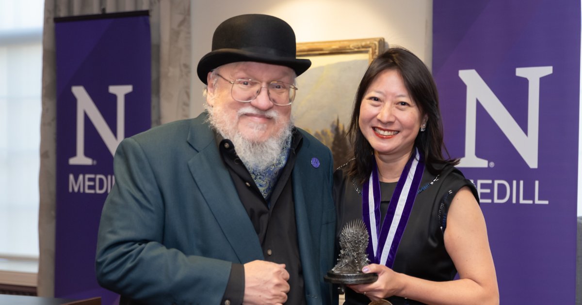 Medill alumnus and author @GRRMspeaking (BSJ70, MSJ71) wrote on his blog about his return to campus for the GRRM Chair in Storytelling investiture. Read his blog post: spr.ly/6015bHFbL