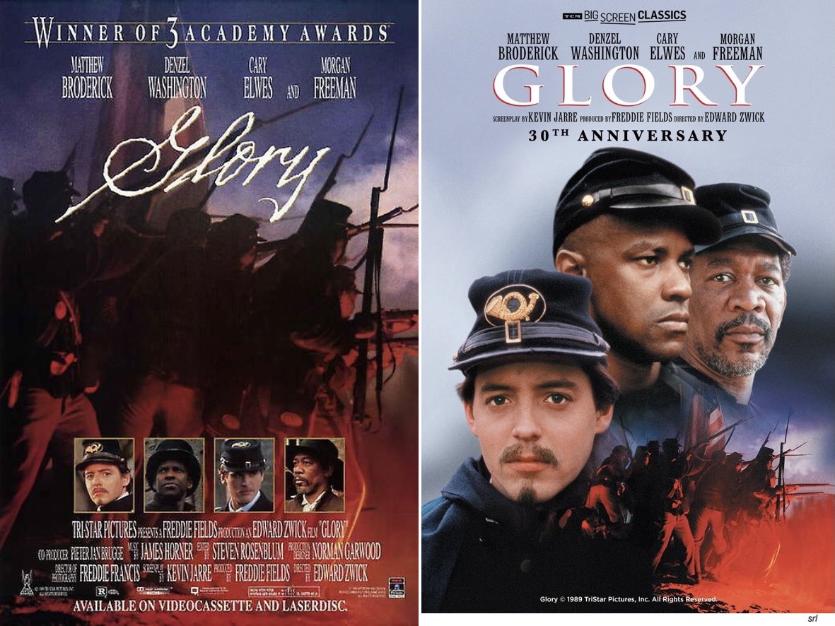 9pm TODAY on @Film4   👉joint #TVFilmOfTheDay

The 1989 #Historical #War film🎥 “Glory” directed by #EdwardZwick from a screenplay by #KevinJarre

Based on (see thread)

🌟#MatthewBroderick #DenzelWashington #CaryElwes #MorganFreeman

1 of 2