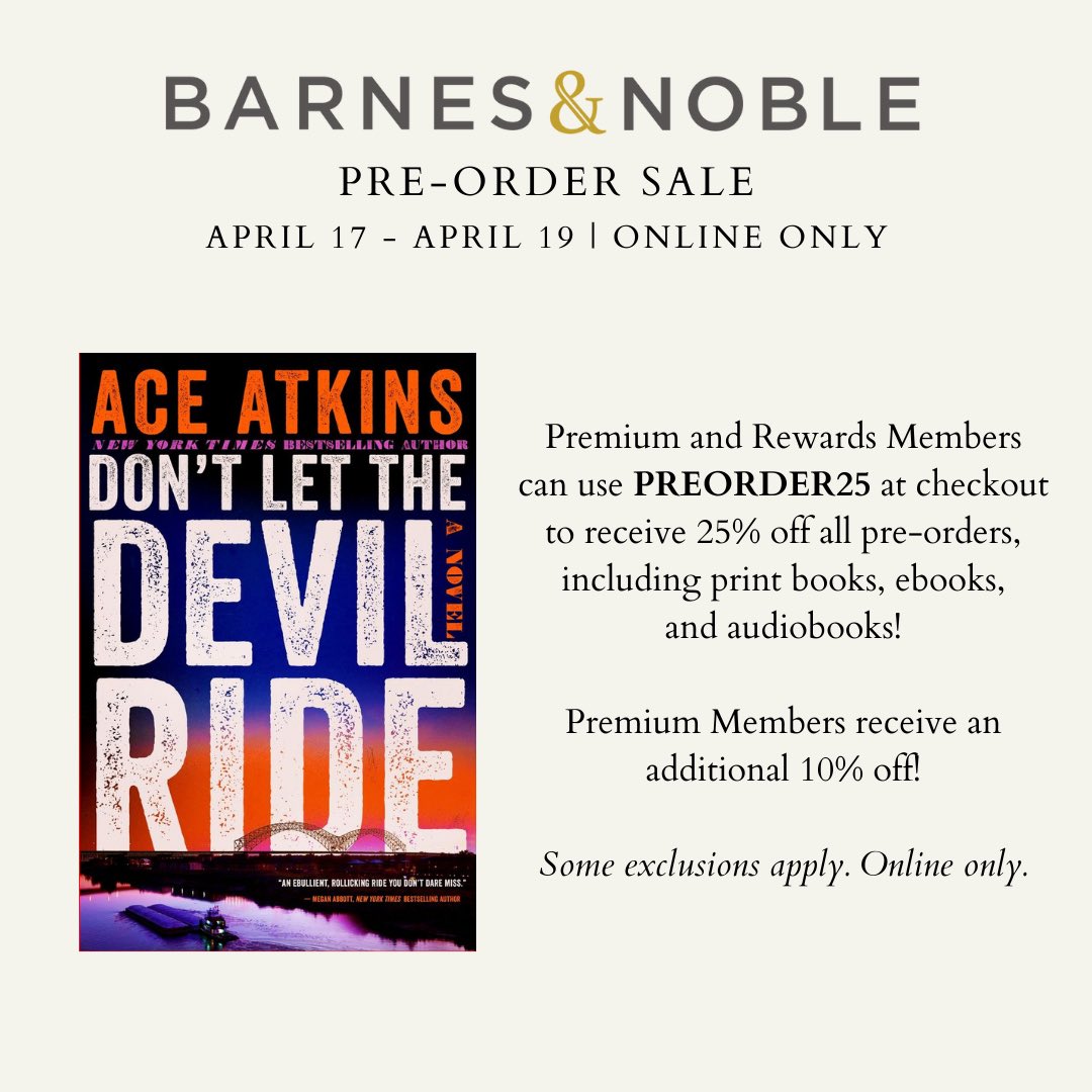 Your momma didn’t raise no dummies! 25 percent off for Don’t Let the Devil Ride this week thanks to the good folks @BNBuzz