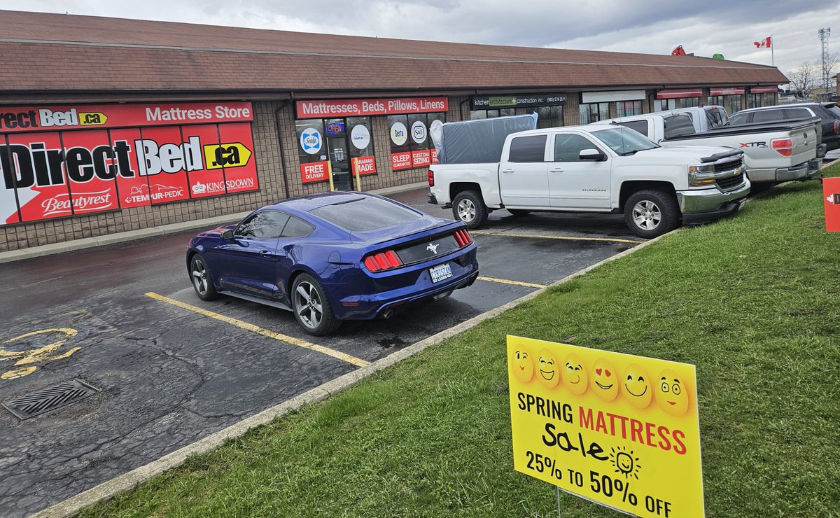 Don't miss our Spring Sale at Directbed.ca ! Remember you can take your mattress home with you in your Truck, SUV, or even Hatchback! #hamiltonbusiness #stcatharinesbusiness #hamilton #stoneycreek #mattressstore #shoplocalbusinesses