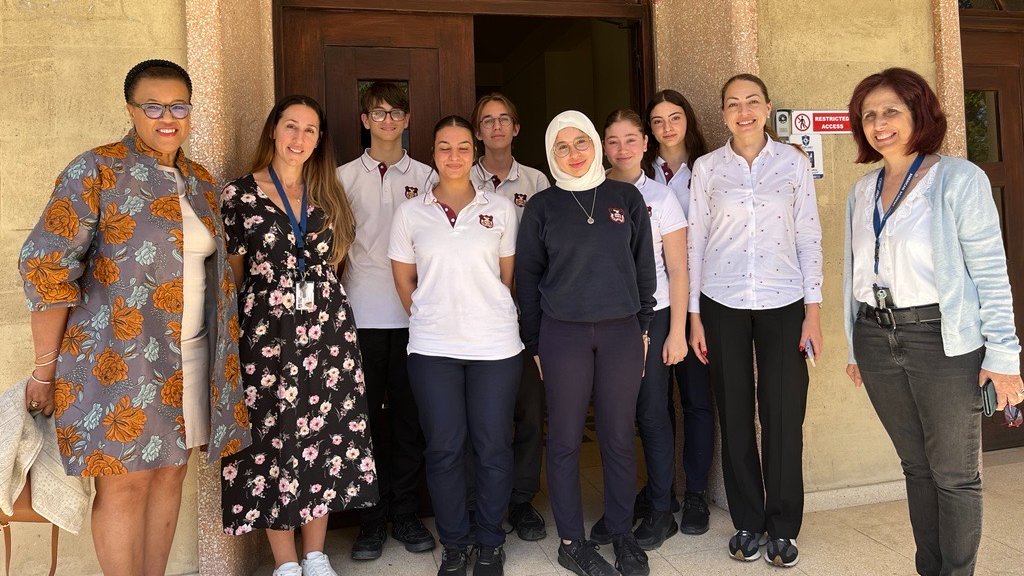 What a pleasure to meet with students involved in their school's Model UN Club in #Cyprus today and share the vital work of @CommonwealthSec to support our 56 member countries. Their passion to make a difference is inspiring. Together we can create change!