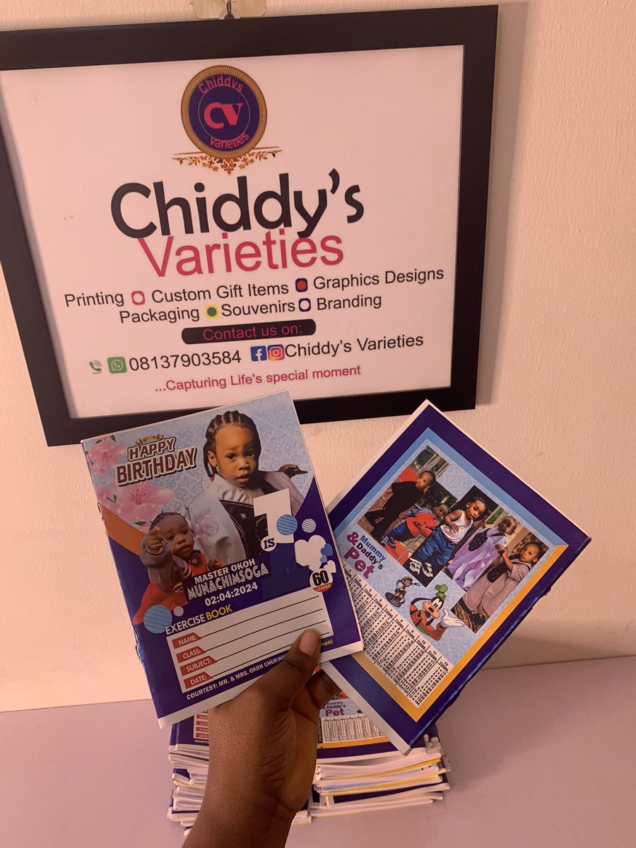 ChiddyEsthy's tweet photo. 60 leaves exercise book designed and printed by us,you can contact us for all your printing services and we will deliver effectively ✅

Price: 600
MOQ: 50pcs 

For more enquirers and details you can message us on WhatsApp at 08137903584 https://t.co/e2R3L4rbTf