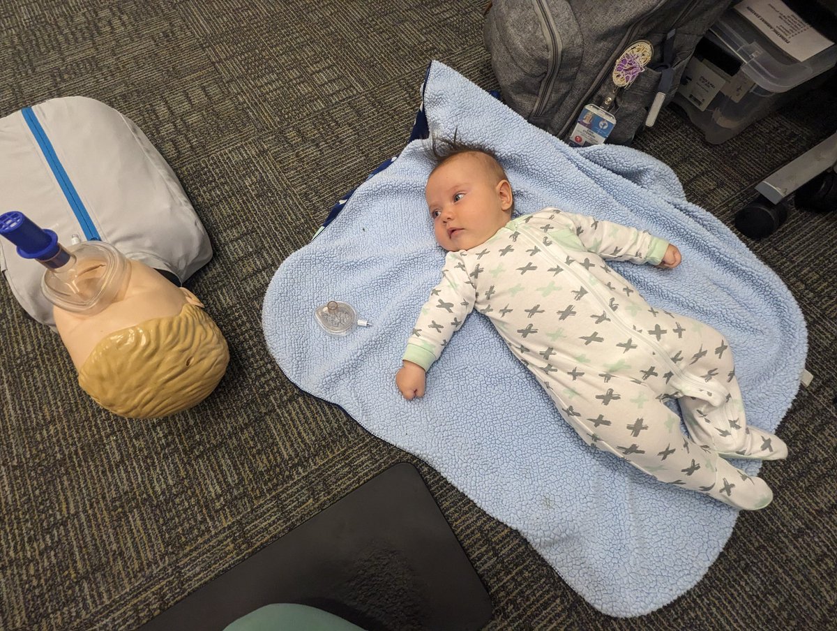 Exposing Henry to PALS training. #pedsicu