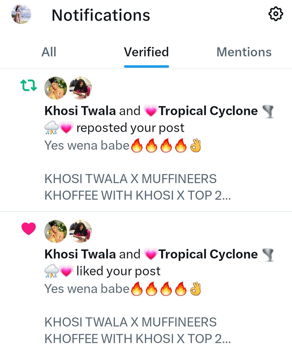 Esami isthandwa❤️❤️🔥🔥👌

KHOSI TWALA X MUFFINEERS 
KHOFFEE WITH KHOSI X TOP 2
#KhosiTwala 
#KhoffeewithKhosi