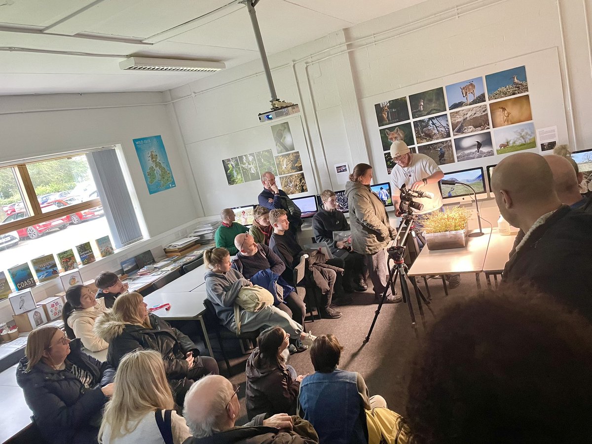 Lovely to meet many Sept 2024 applicants for a campus visit today. BA Wildlife Media activities included a wildlife ID quiz; student talk about The Wildlife Society; practical macro filming demo; plus drone flying demo. Great to have lots of questions &amp; conversations!