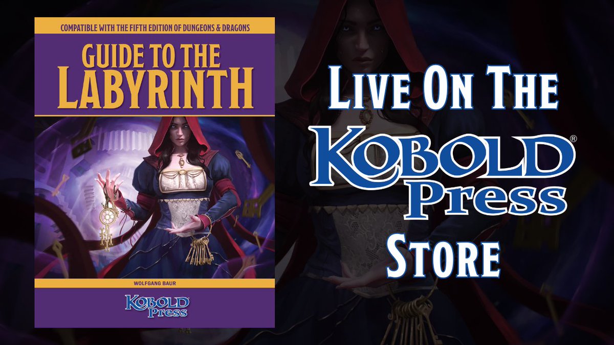 Get ready to learn the lore of Tales of the Valiant with Guide to the Labyrinth 🗺️ Live now on the Kobold Store! ➡️: bit.ly/KP-GTL #DND | #TOV | #TTRPG