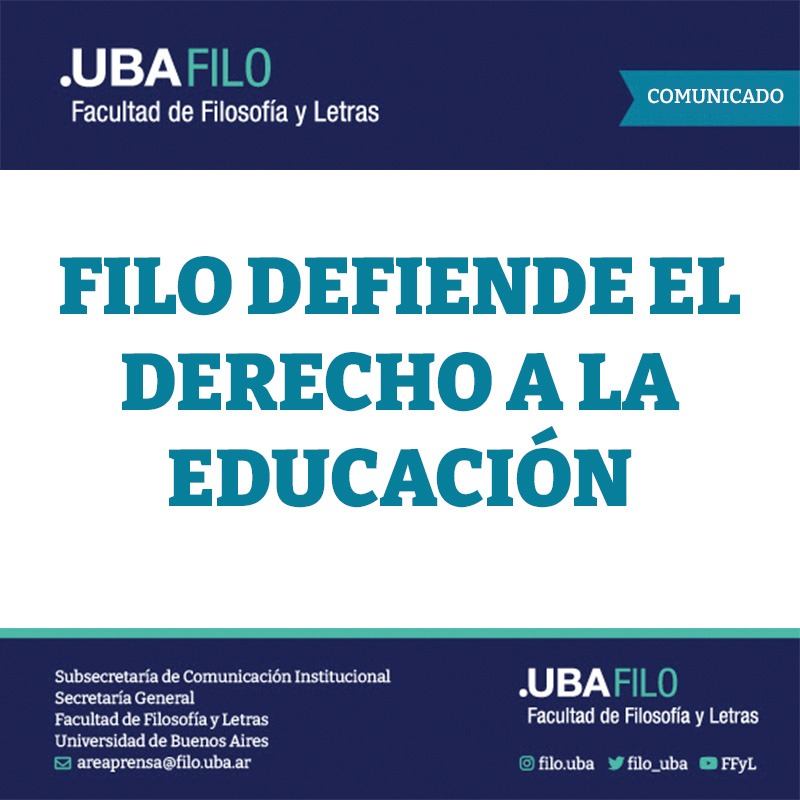 filo_uba's tweet photo. Filo defiende la educación pública

El Consejo Superior de la UBA dictó la emergencia presupuestaria y dispuso pautas respecto al uso de los servicios. 

🧵👇 https://t.co/GvhW6JWdHf