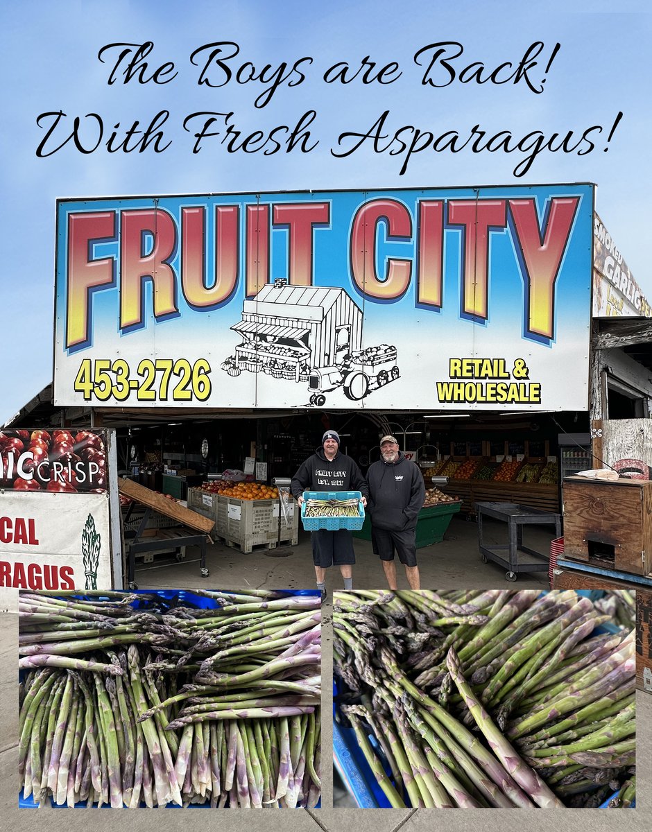#SmallTownTourismChat a5 - that's an easy one right now. We are into our Asparagus Mania time so we'd take you for fresh asparagus, asparagus tamales and deep fried asparagus! #asparagus #foodie