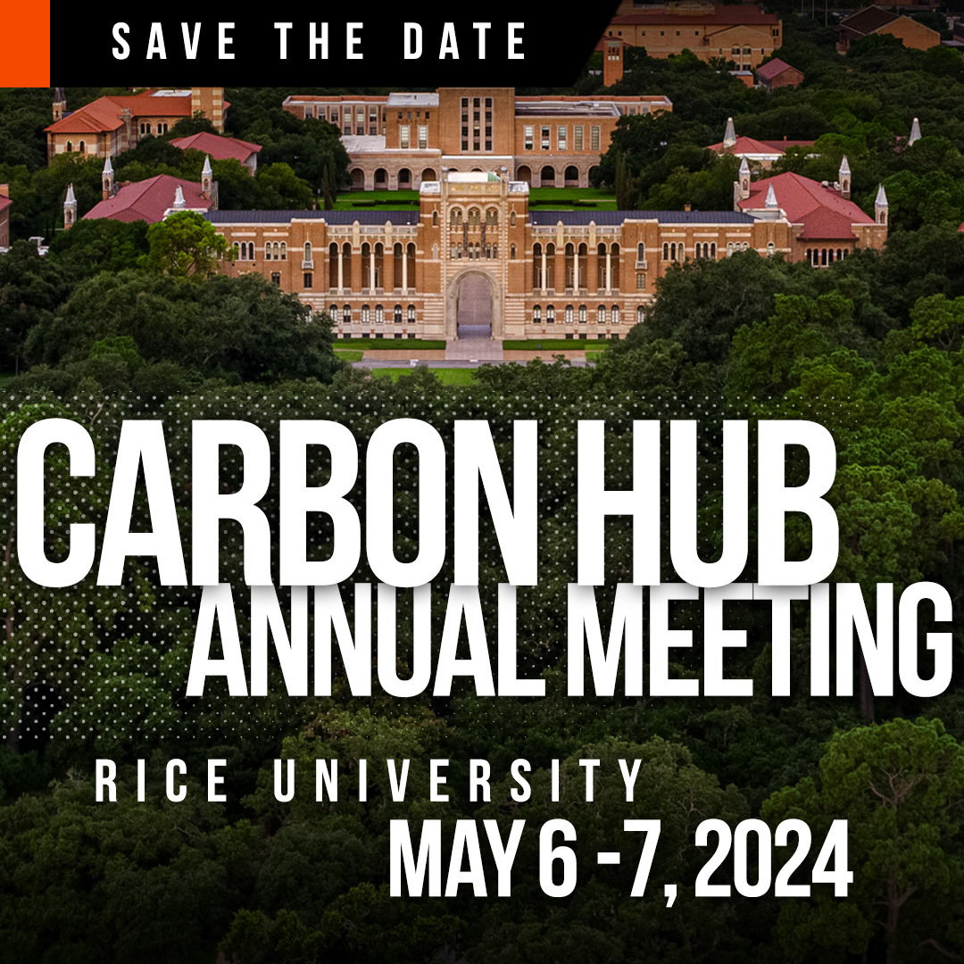 Carbon Hub (@carbonhub) on Twitter photo Make plans to attend the 2024 <a href="/CarbonHub/">Carbon Hub</a> Annual Meeting at <a href="/RiceUniversity/">Rice University</a> May 6-7. RSVP and more details: bit.ly/3Q5UnjR Make plans to attend the 2024 <a href="/CarbonHub/">Carbon Hub</a> Annual Meeting at <a href="/RiceUniversity/">Rice University</a> May 6-7. RSVP and more details: bit.ly/3Q5UnjR