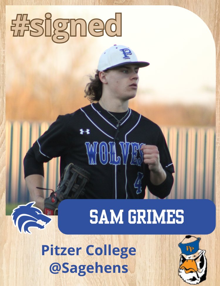 pwsbaseball's tweet photo. Great day to celebrate 2 more of our Wolves.  

@jackjacobson24 is headed to US Coast Guard Academy to pitch for the Bears. 

@Samgrimes222 will attend Pitzer College to play football and baseball for the Pomona-Pitzer Sagehens. 

#planowest #wolfpack #signingday #nextlevel https://t.co/uACsCGi0Gm