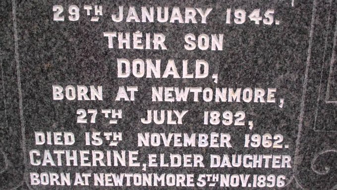 Tour #Scotland travel video Blog of #John #Cattanach and his family gravestone in cemetery on history visit and trip to #Newtonmore in #Badenoch and #Strathspey, #Highlands the #Scottish surname translates literally as ' belonging to the #Clan #Chattan ' tour-scotland-photographs.blogspot.com/2017/06/tour-s…