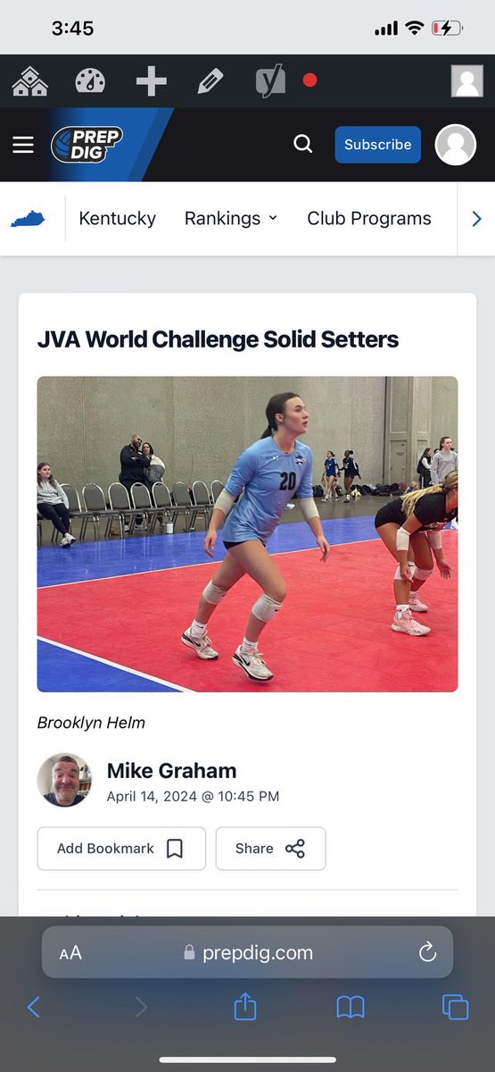 shseaglesvball's tweet photo. Nice article on Junior @BrooklynHelm_  by PrepDig! https://t.co/NOFFD4f5FM