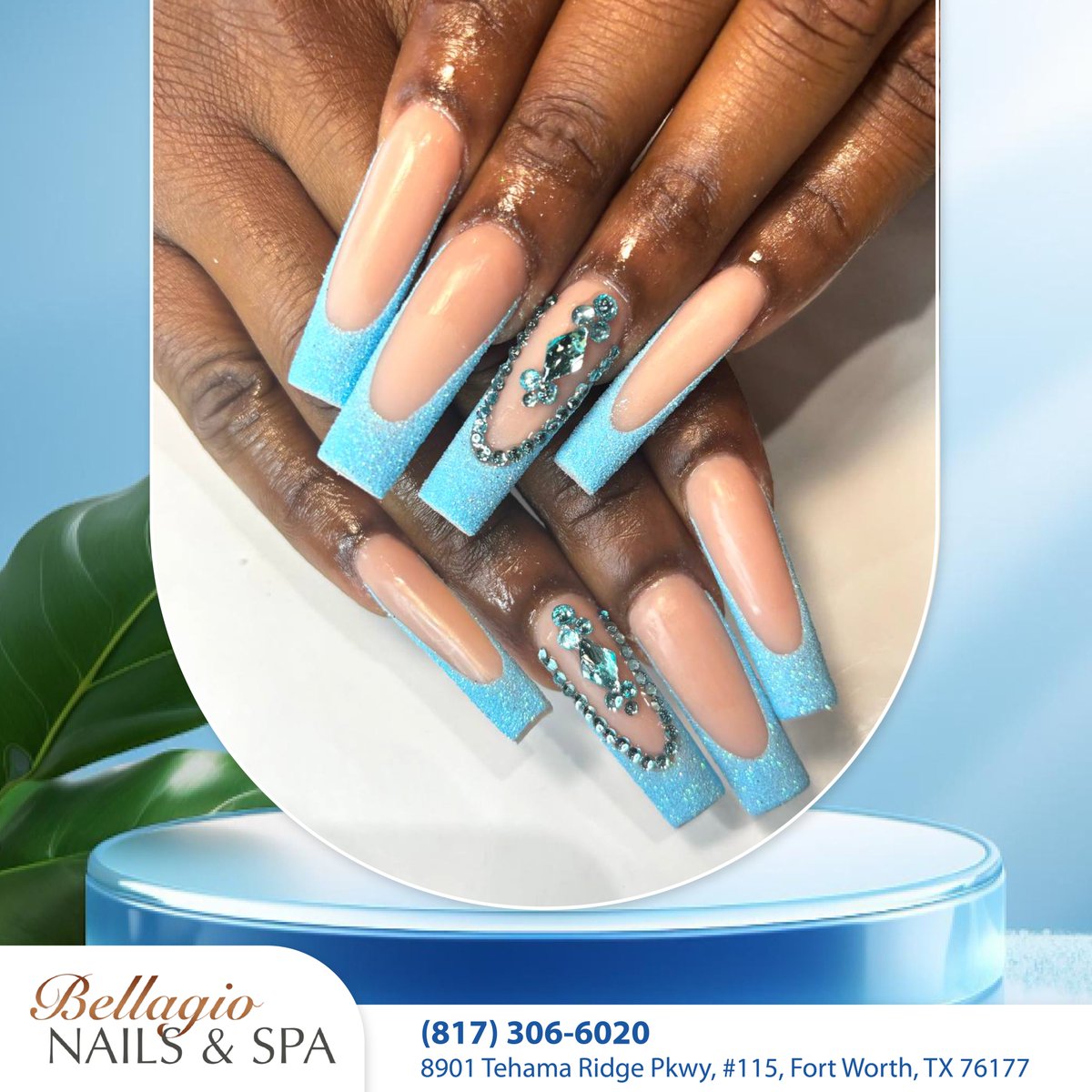 ✨🩵 Something blue, but always chic! 🩵✨ Blue French nails are a timeless and elegant way to add a pop of color to your fingertips.

#bellagionailspa #bellagiotx #bellagionails #bellagiofortworth #nailsalonfortworth #nailsalontx #nail #nailsoftheday #longnails #naildesign