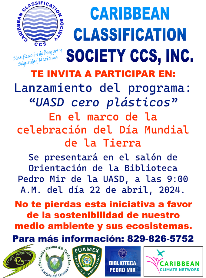 ¡Lanzaremos el programa "UASD Cero Plásticos" en la Universidad Autónoma de Santo Domingo! 💚🌎 Comprometidos con la sostenibilidad ambiental, estamos reduciendo el uso de plásticos de un solo uso y promoviendo prácticas ecoamigables en nuestro campus. Únete. #UASDCeroPlásticos