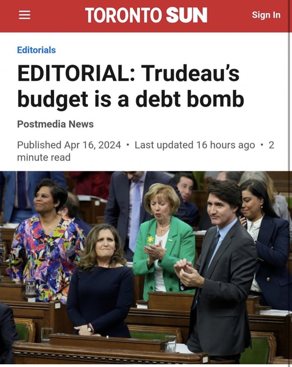 The budget did not “balance itself” as Trudeau promised. 8 years of overspending and debt. The result is the price of groceries up, price of gas up and price of homes up. Trudeau is not worth the cost. #debtbomb #axethetax #hamilton #stoneycreek #winona #cdnpoli #bringithome