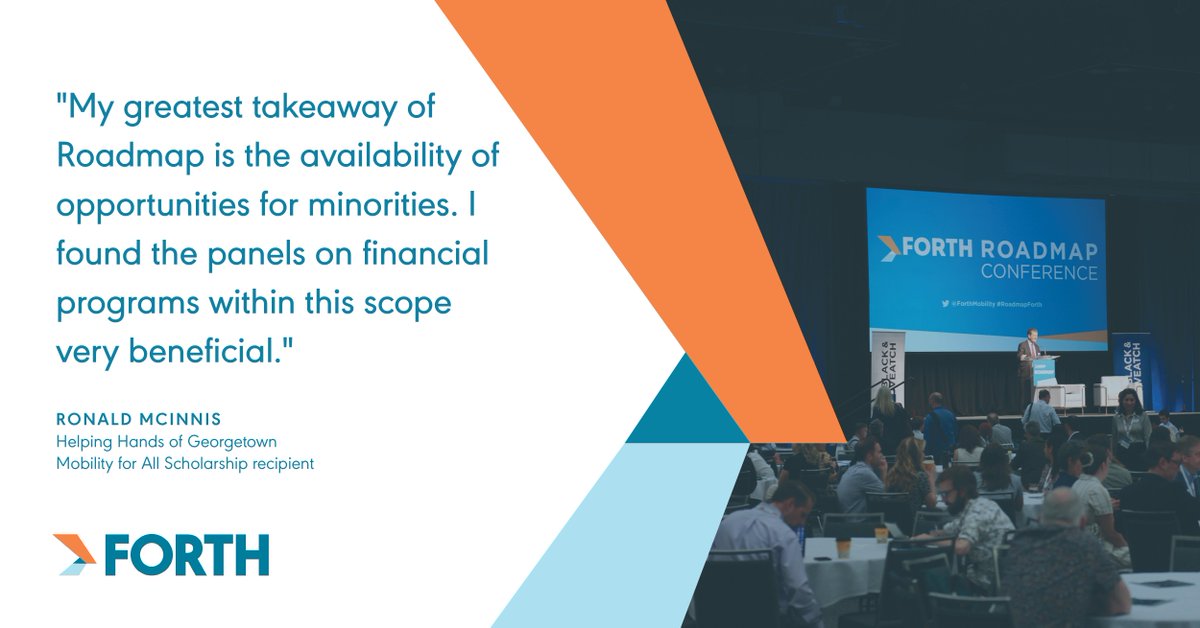 Attending #RoadmapForth provides new perspectives. This is only one reason why YOU should attend this September if you work for a community-based organization (#CBO). And if your budgets are tight, apply now for our Mobility for All scholarship! 👉 ow.ly/JsCI50RiwRv
