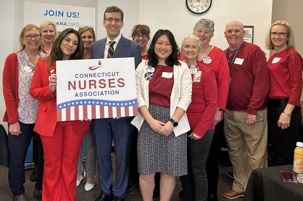 Thank you to Connecticut's nurses for visiting me at the State Capitol! We are working to strengthen the profession and improve workplace and visiting nurse safety.