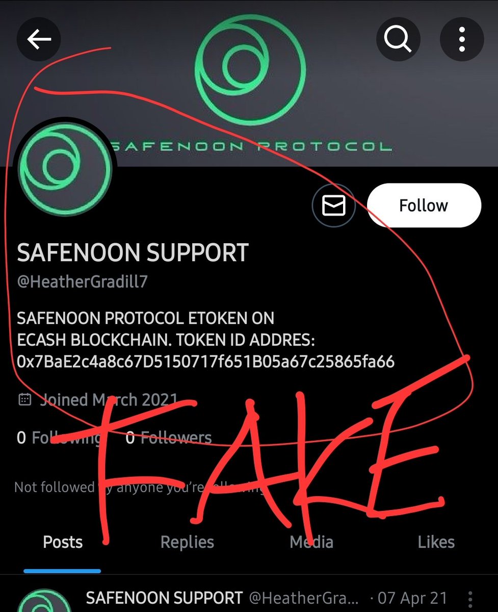 Safenoontoken's tweet photo. *ATTENTION*
 SAFENOON PROTOCOL IS NOT AFFILIATED WITH THIS ACCOUNT. 
OUR #PROJECT HAS ONLY ONE MEDIA #ACCOUNT (THIS ONE) AND IS ONLY IN #PARTNERSHIP WITH @ProjectNPhantom (#DEVELOPMENT TEAM) 
ANY OTHER MEDIA IS A #SCAM OR #FAKE ACCOUNT! PLEASE STAY VIGILANT! 🙏 https://t.co/Y8JkNL5CXh