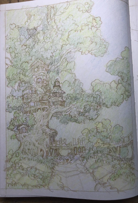 Bit more Gwelf sketchbook. More soon.  
