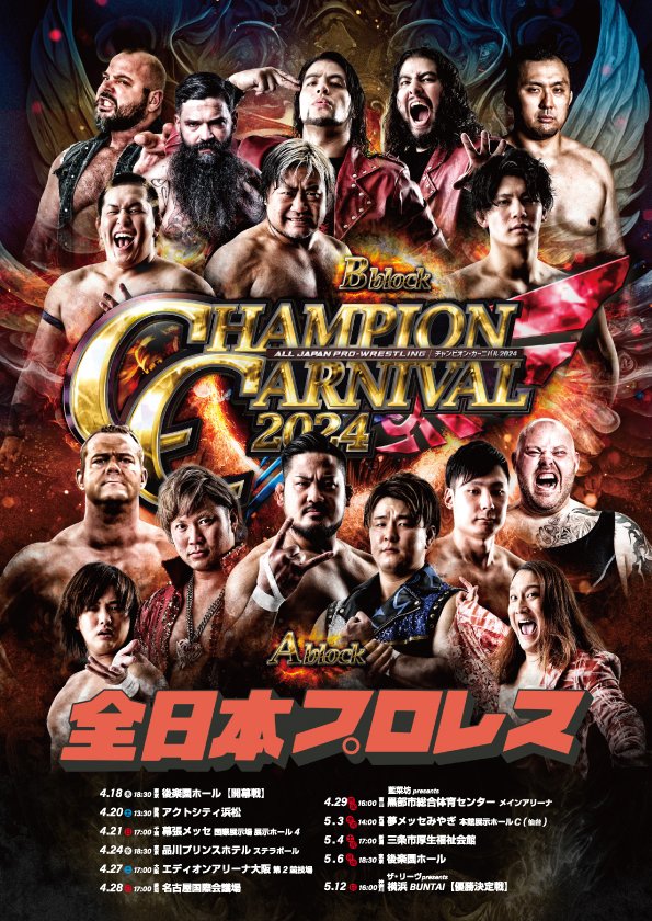 Fans voted on who they think will win the Champion Carnival, and here are the results. 🥉 3rd Rei Saito 🥉 🥈 2nd Yuma Aoyagi 🥈 🥇 1st Kento Miyahara 🥇