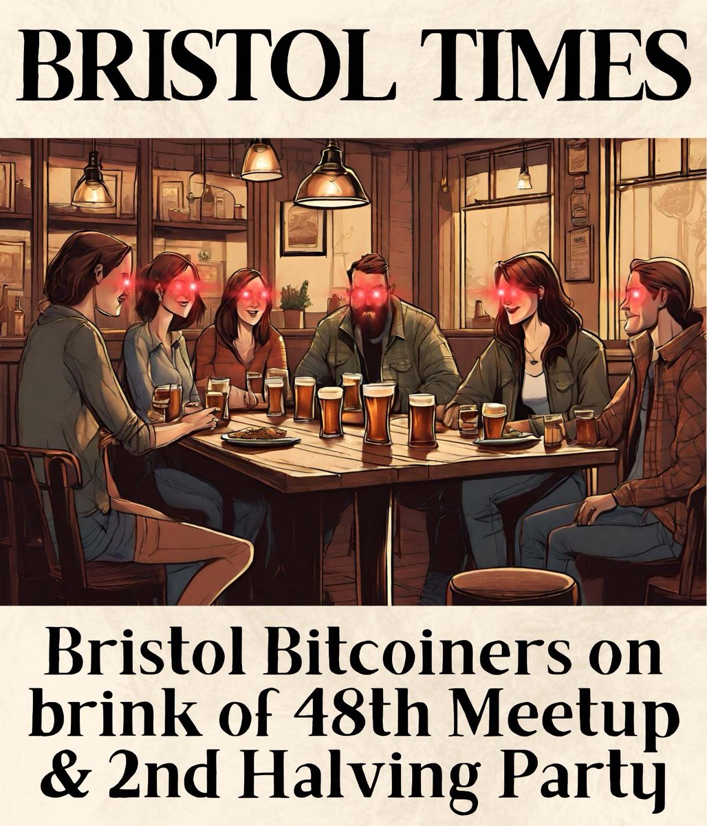 Come celebrate the #Bitcoin Halving in Bristol with us - this Saturday, April 20th from 6.15pm at @LHGBrewingco Brewpub. Very little organisation but plenty of fine plebs.
