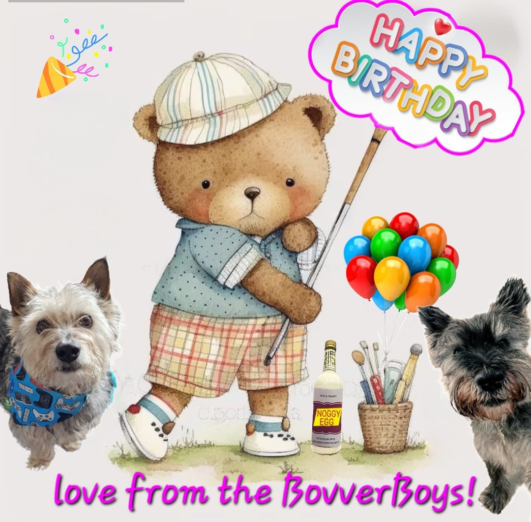 Happy Birthday Lexie 🎂 Love from Rupert and Norman xxx @Norman_Dillon1 #BovverBoys