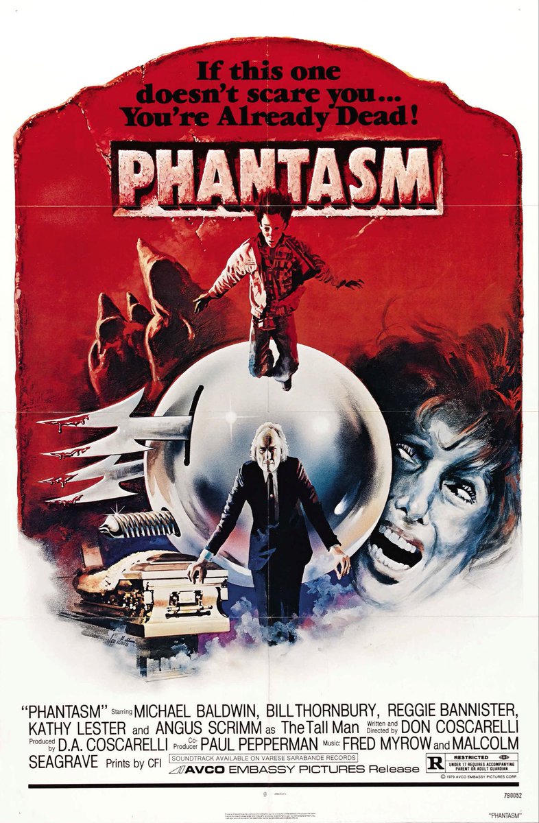 Phantasm 1979 I hadn’t seen this in a decade or longer and it’s entertaining in a bat shit crazy way. You can tell it’s low budget but they did pretty well with what they had to work with. It had some funny parts and felt like a fever dream. 6.5/10🍺 #MovieReview #Movies #movie