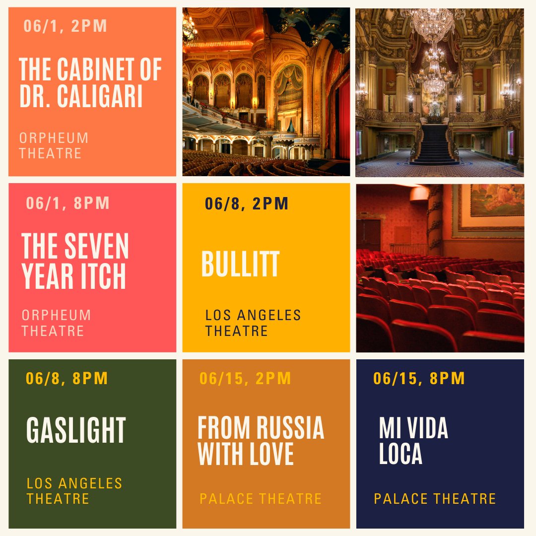 ** Attention Movie Fans! ** General public tickets are on sale NOW for Last Remaining Seats 2024! 🤩 🍿 Saturdays in June, we're going inside Broadway's GORGEOUS historic theatres w/ a fun lineup of classic movies! Grab your seat now @ bit.ly/LRS_2024 #classicmovies #LRS