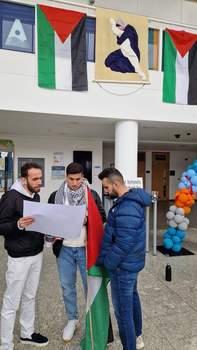 Touching and emotional vigil for the <a href="/atusligo_ie/">ATU Sligo</a> Third Level Campus for #Palestine Day of Action #TLC4P