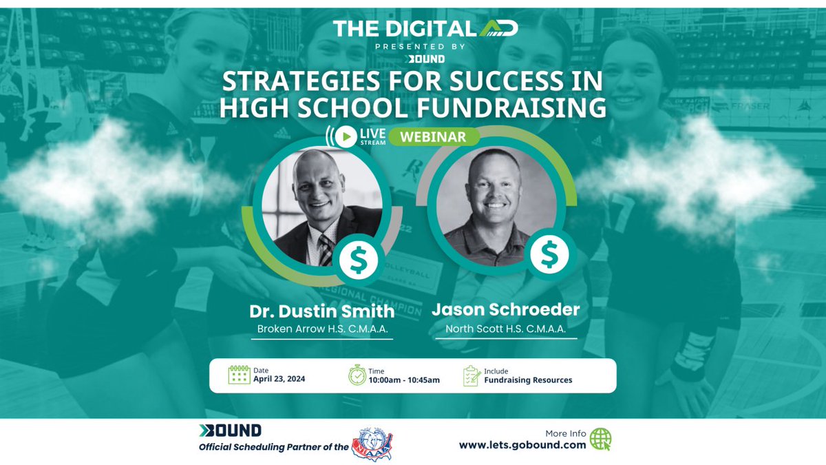 Join us for an exclusive webinar on 'Strategies for Success in High School Fundraising' tailored specifically for athletic directors. Don't miss this opportunity to network with industry experts and fellow professionals. Register now to secure your spot! hubz.li/Q02tdRnv0