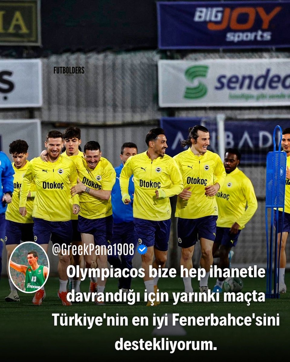 👀 Bir Panathinaikos taraftarının Fenerbahçe-Olympiakos maçı için yaptığı yorum.