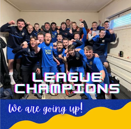 🏆 WE ARE LEAGUE CHAMPIONS 🏆 

THE LADS HAVE DONE IT!!!!!!

With tonight’s win and a few results going our way we have not only achieved promotion but we have also won the league title with 5 games to spare,

#UPTHETOWN
