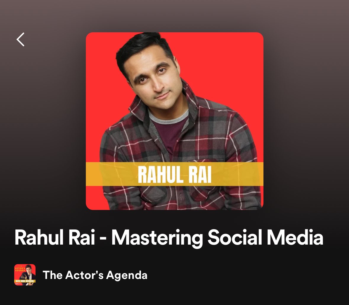 Wanna learn how actor/influencer Rahul Rai built a social media presence of +5MILLION followers on @tiktok_us and +1.5MILLION on @instagram? Check out our latest episode here! spotifyanchor-web.app.link/e/CKEK7U7sSIb #theactorsagenda #podcast #rahulrai #mikemanning #socialmedia #tips