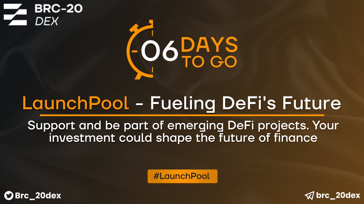 🌱 6 Days to Go: LaunchPool - Fueling DeFi's Future!

Support and be part of emerging DeFi projects. Your investment could shape the future of finance.

 #LaunchPool #EmpowerInnovation