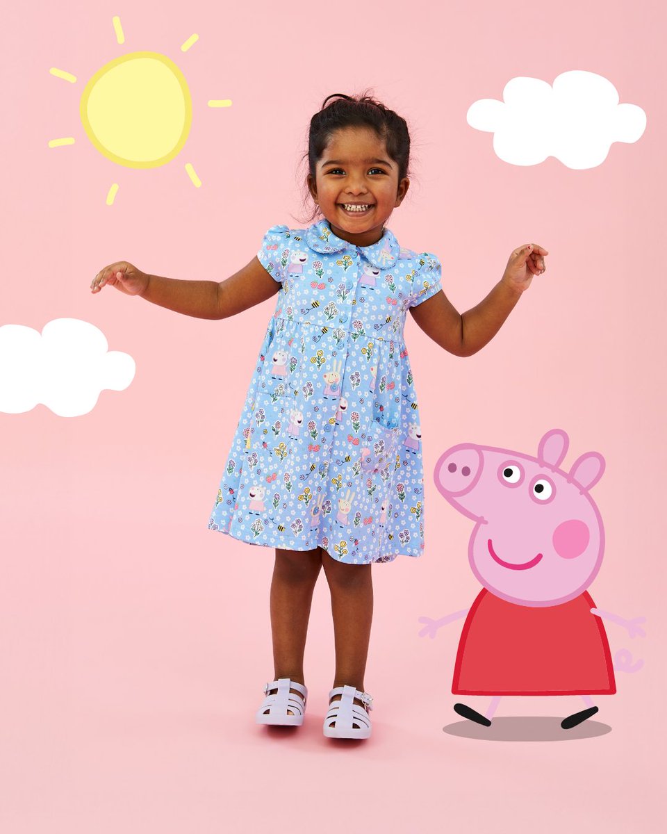 Your little one will love spotting Peppa and her friends on their new favourite dress! There’s even a little Peppa in the pocket to join them on their adventures 🐷💗 bit.ly/3UfATvy