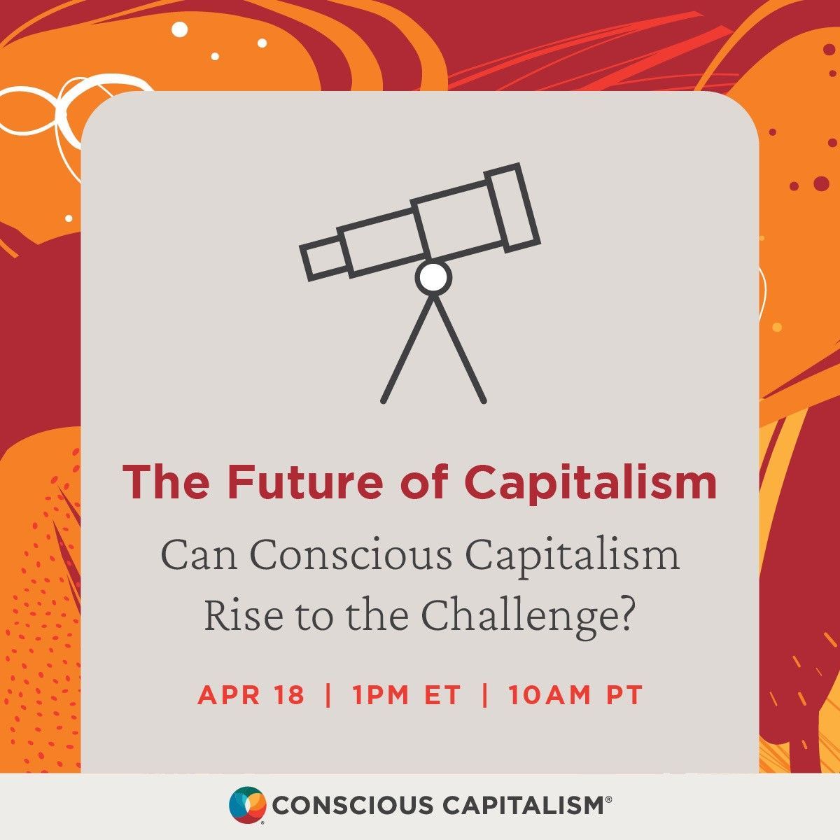 The future of capitalism is being debated as the world is changing. So, the question is... Can @ConsciousCap rise to the challenge? 

Our CEO, Curtis Hite, will delve into this topic tomorrow! Register here: bit.ly/4aFxdsi 

#lifeatimproving #consciouscapitalism