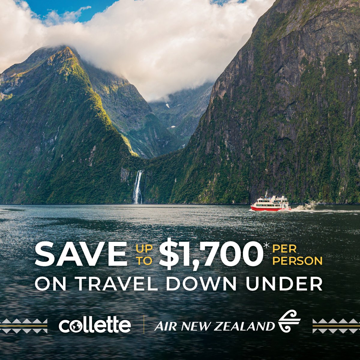Last chance! You still have time to save up to $1700* per person with Air New Zealand when you book one of our small group Explorations adventures Down Under. bit.ly/3W2aWAI *Restrictions apply.