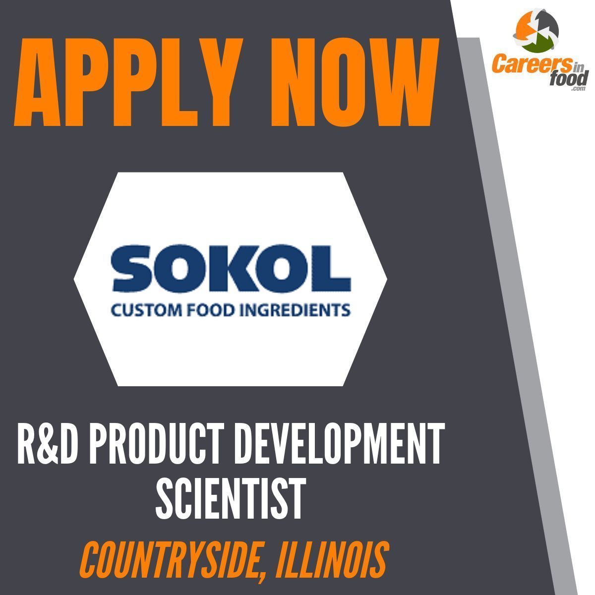 Sokol & Company is #hiring a R&D Product Development Scientist in Countryside, Illinois!

You will assist the Sales/Marketing department by developing new food products that will support the company's new business pipeline.

Join: careersinfood.com/randd-product-… 

#FoodJobs #Apply #Jobs