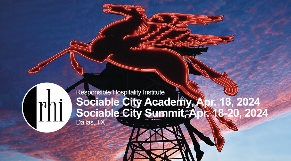 Last call for all nighttime businesses in Dallas! Join us and nighttime leaders from around the world at the Responsible Hospitality Institute's annual Sociable Cities Summit April 18-20. The more business participation, the better as we will be brainstorming together how to ...
