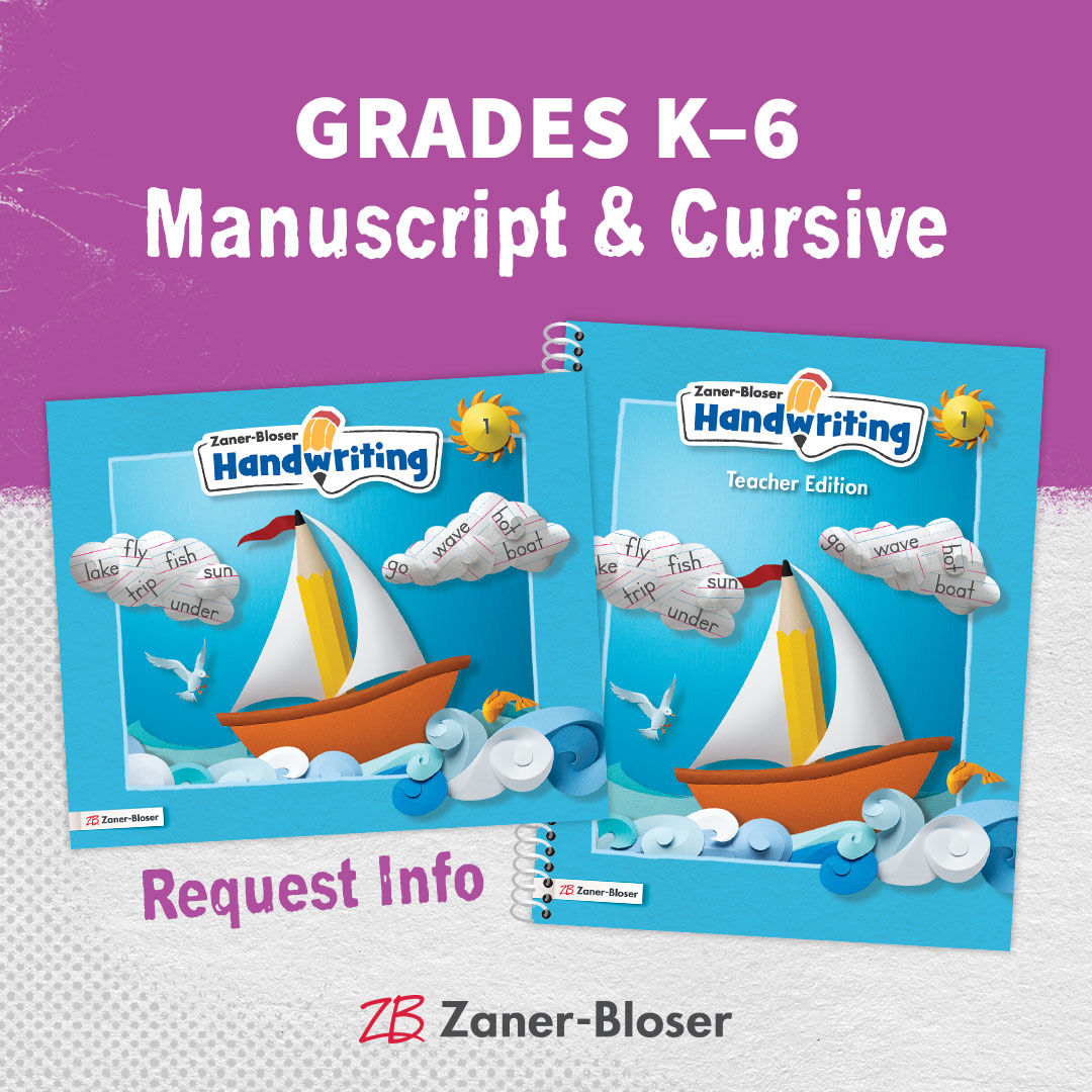 Do you love a good tear off? New Zaner-Bloser Handwriting © 2025 Student Editions feature perforated pages combining instruction and practice in one convenient spot! Coming soon to lucky classrooms near you. bit.ly/4cFn7cN