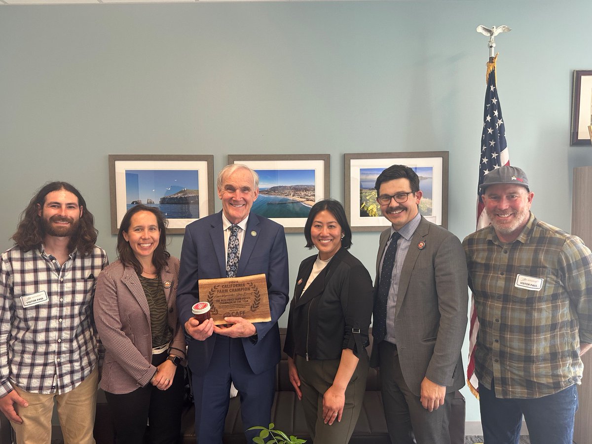 Thank you to @famfarms for recognizing me as your 2024 Pete Price Farm Policy Champion of the Year! Last year, we introduced AB 2313 to create a regional farm equipment sharing program, and we are continuing to push the bill forward. I look forward to our continued collaboration.