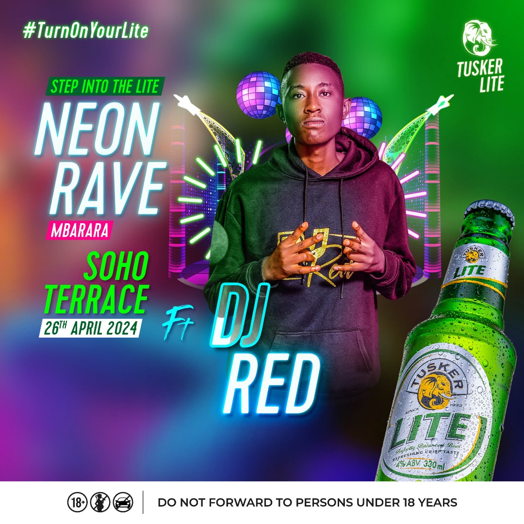 Mbarara are you ready!!!!! #DjRed ready to amplify yo vybz @SoHoTerraceMbra  #NeonRaveMbarara so don't miss out let afriend tell a friend we getting Neon 🥳🥳🥳